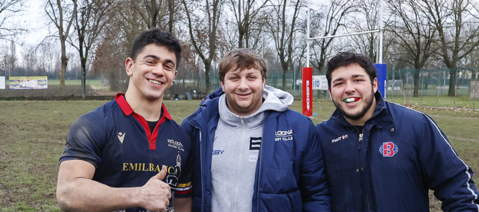 Bologna Rugby: Bernardi, Bonini e Vilasi in prima linea