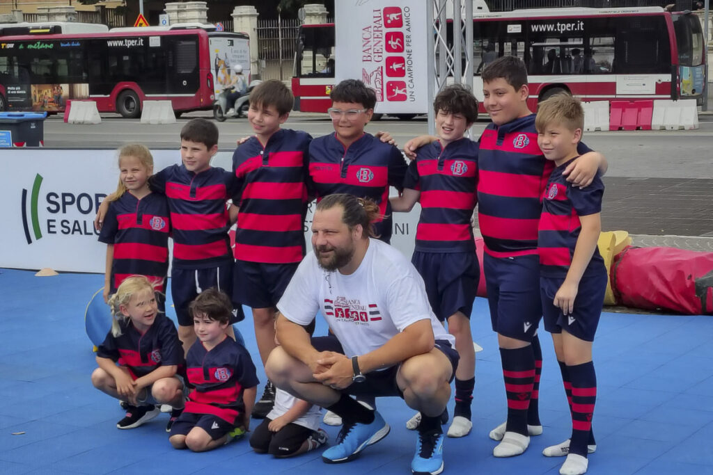 Il Bologna Rugby con Castrogiovanni a “Un campione come amico”