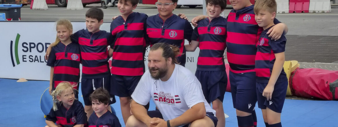 Il Bologna Rugby con Castrogiovanni a “Un campione come amico”