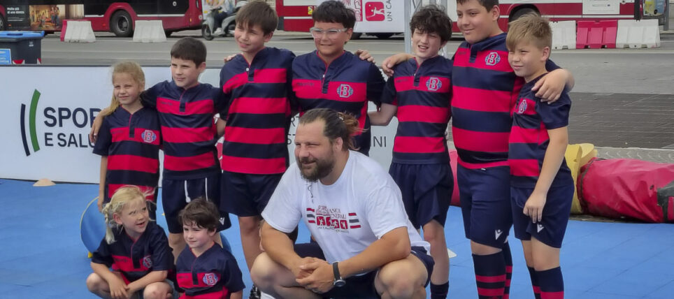 Il Bologna Rugby con Castrogiovanni a “Un campione come amico”